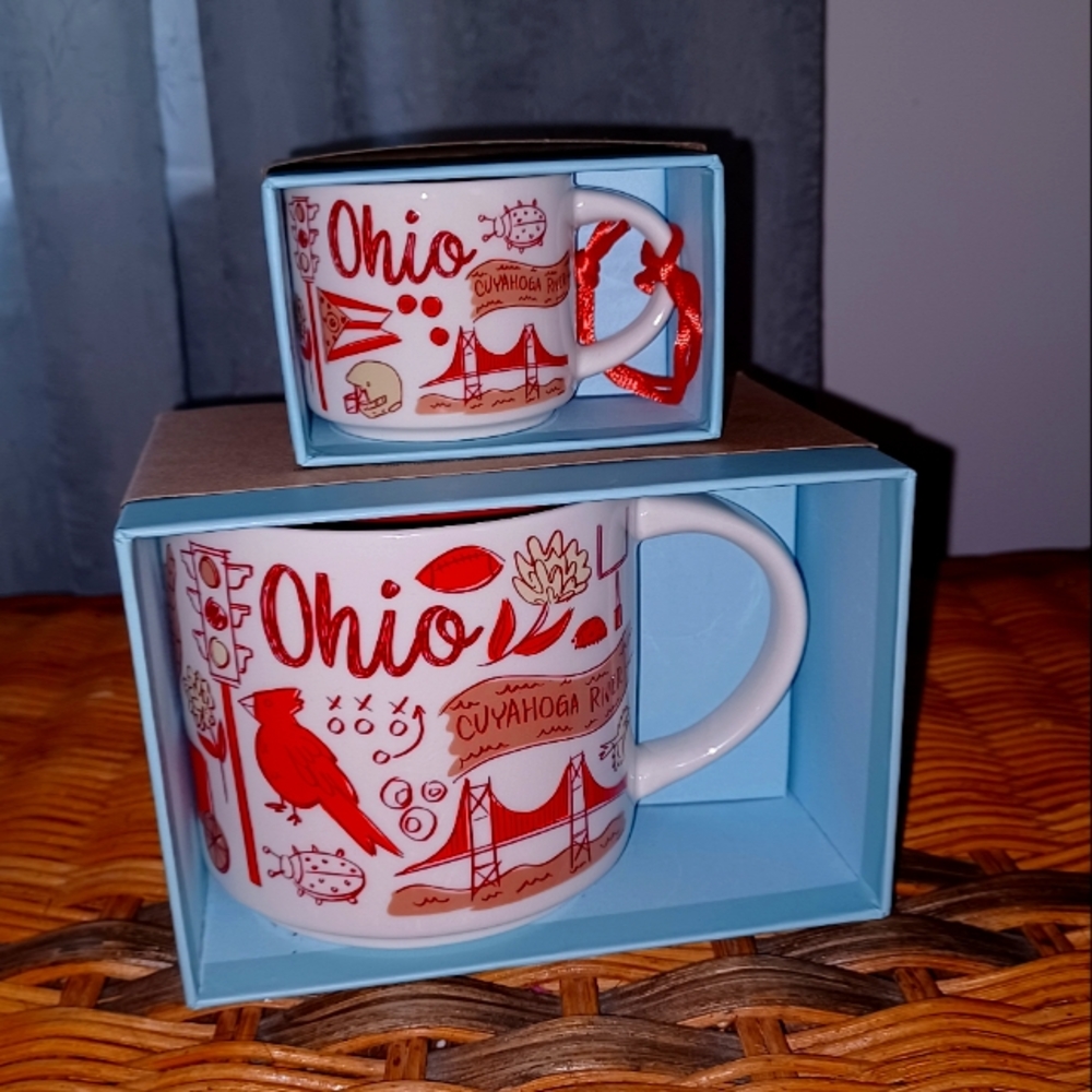 Starbucks Ohio Been there series mug set